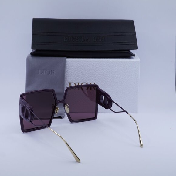 Final Price! Dior 30MONTAIGNE SU 60D0 Bordeaux/Gold/Burgundy Sunglasses main image 9